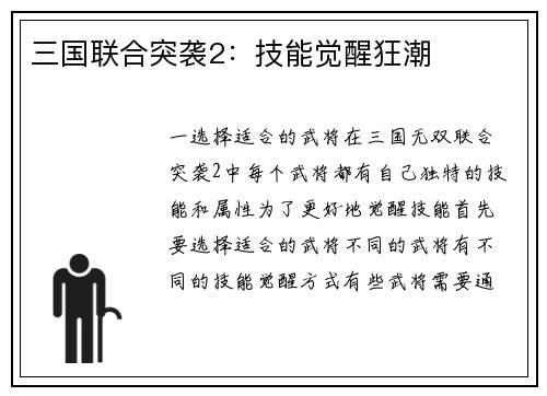 三国联合突袭2：技能觉醒狂潮